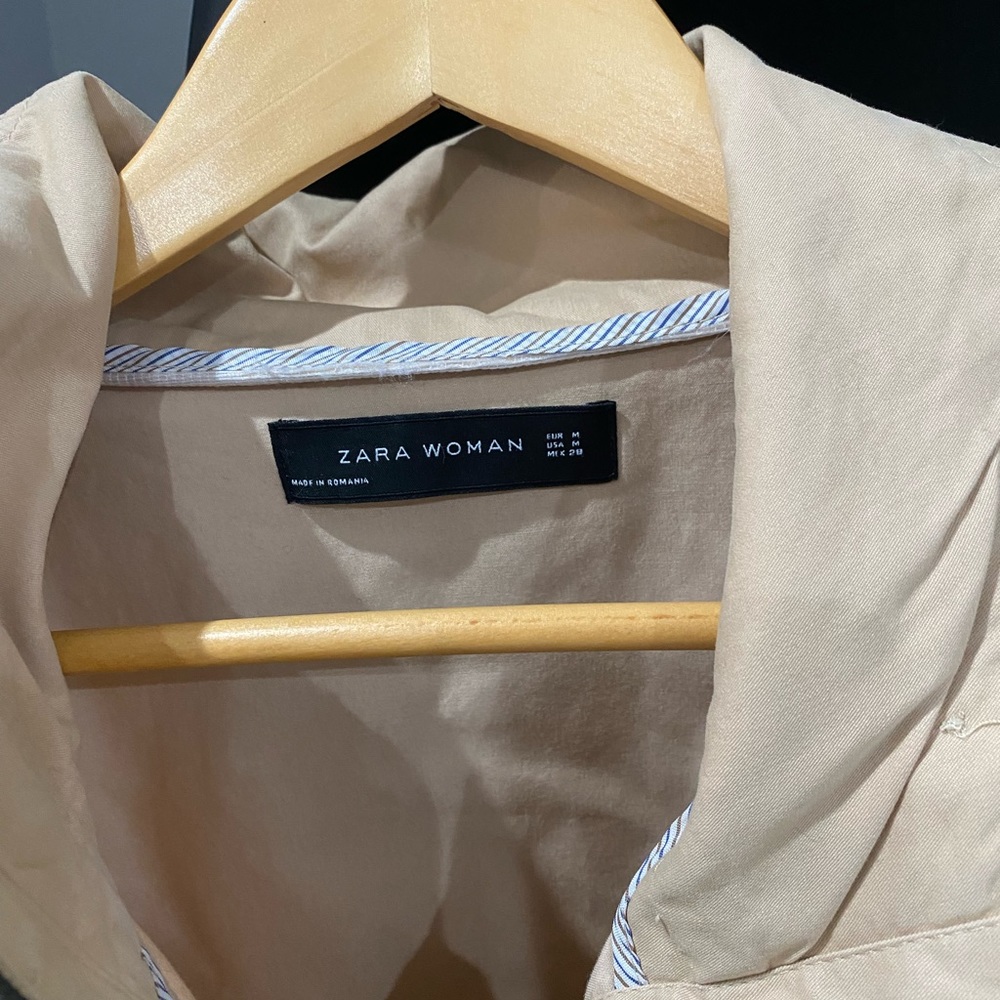 Zara trench, cape, poncho sz M - Picture 2 of 6